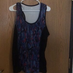 𝅺FULL beauty sport multi color black blue red tank top large 18/20 A-14
